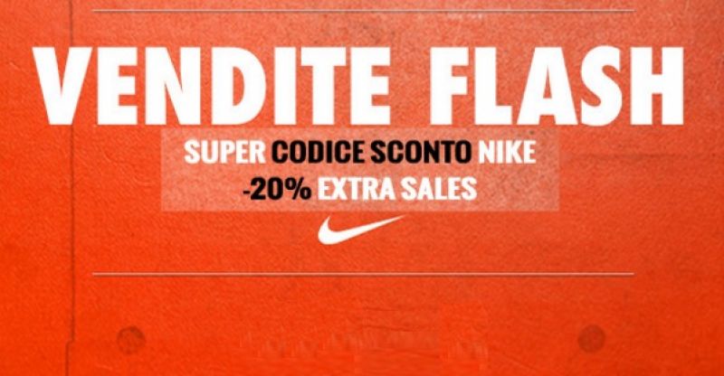 Codice Sconto Nike Extra 20% | Buonosconto.it