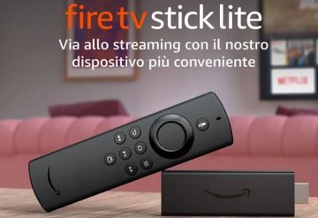 Fire TV Stick Lite con telecomando vocale Alexa